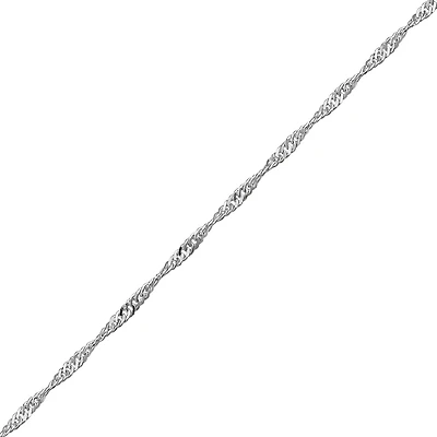 7” Singapore Chain in Sterling Silver