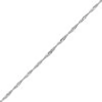 18″-22″ Singapore Chain Sterling Silver