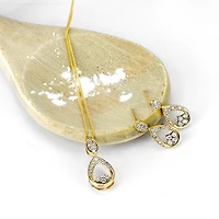 Earrings with .10 Carat TW of Diamonds in 10kt Yellow Gold