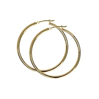 40MM Hoop Earrings in 10kt Yellow Gold