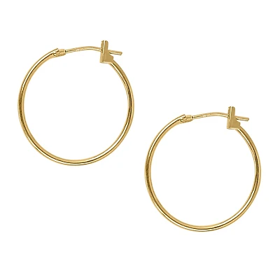 21MM Hoop Earrings in 10kt Yellow Gold