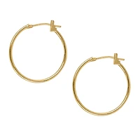 21MM Hoop Earrings in 10kt Yellow Gold
