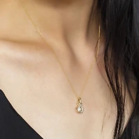 Luminance Canadian Diamond Pendant with .14 Carat TW of Diamonds in 10kt Yellow Gold With Chain