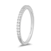 Enchanted Disney Wedding Band with .20 Carat TW of Diamonds in 14kt White Gold
