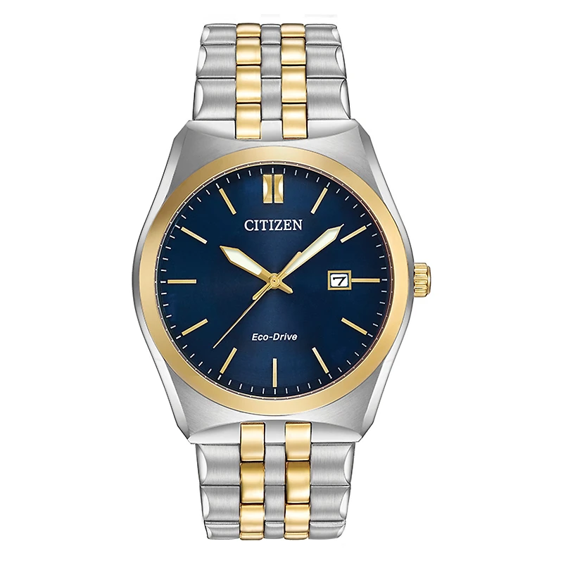 Mens Citizen Eco Drive Corso Two Tone Watch