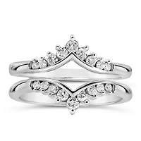Ring Jacket with .35 Carat TW of Diamonds in 14kt White Gold