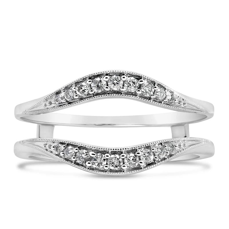 Ring Jacket with .20 Carat TW of Diamonds in 14kt White Gold