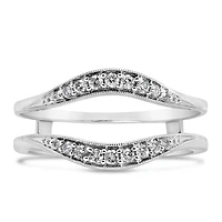 Ring Jacket with .20 Carat TW of Diamonds in 14kt White Gold