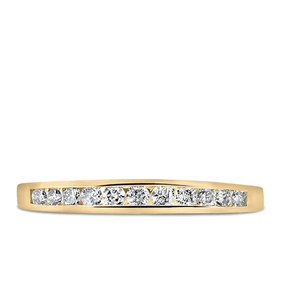 Wedding Band with Carat TW of Diamonds in 14kt Yellow Gold