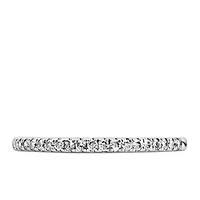 Wedding Band with .15 Carat TW of Diamonds in 14kt White Gold