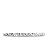 Wedding Band with .15 Carat TW of Diamonds in 14kt Rose Gold