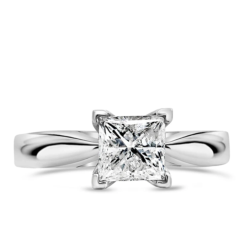 Great Canadian Solitaire Engagement Ring with 1.00 Carat Diamond in 14kt White Gold