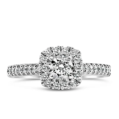 Fire of the North Engagement Ring with .62 Carat TW of Diamonds in 14kt White Gold