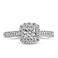 Fire of the North Engagement Ring with .62 Carat TW of Diamonds in 14kt White Gold