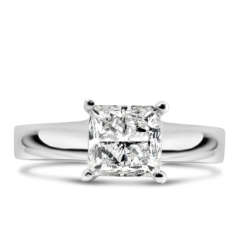 Canadian Solitaire Engagement Ring with 1.50 Carat Diamond in 14kt White Gold