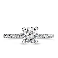 Fire of the North Engagement Ring with 1.18 Carat TW of Diamonds in 18kt White Gold