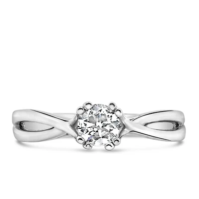 Fire of the North Diamond Engagement Ring with .40 Carat TW of Diamonds in 14kt White Gold