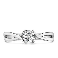 Fire of the North Diamond Engagement Ring with .40 Carat TW of Diamonds in 14kt White Gold