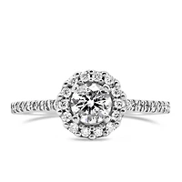 Fire of the North Halo Engagement Ring with .67 Carat TW of Diamonds in 14kt White Gold
