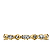 Stackable Ring with .07 Carat TW of Diamonds in 10kt Yellow Gold