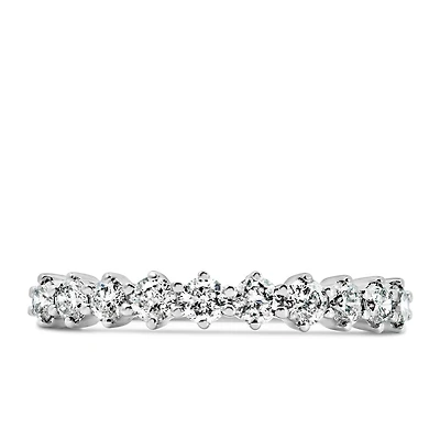 Lena Luxe Diamond Band with .60 Carat TW of Diamonds in 14kt White Gold