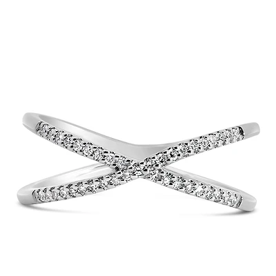 Ring with .15 Carat TW of Diamonds in Sterling Silver