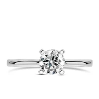 Solitaire Engagement Ring with .75 Carat Diamond in 14kt White Gold