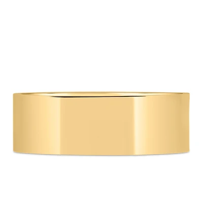 6MM Cigar Band in 10kt Yellow Gold