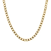 22″ Curb Chain in 10kt Yellow Gold