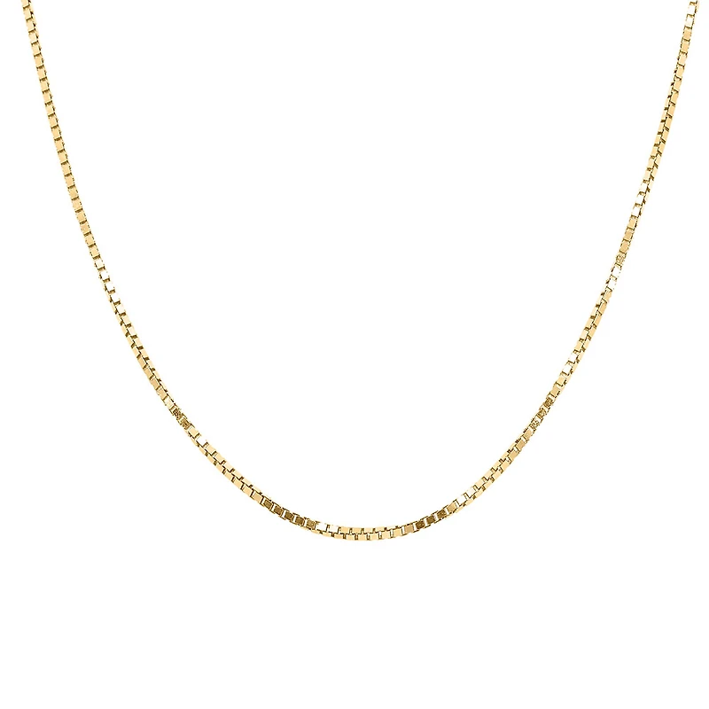 24″ Box Chain in 10kt Yellow Gold