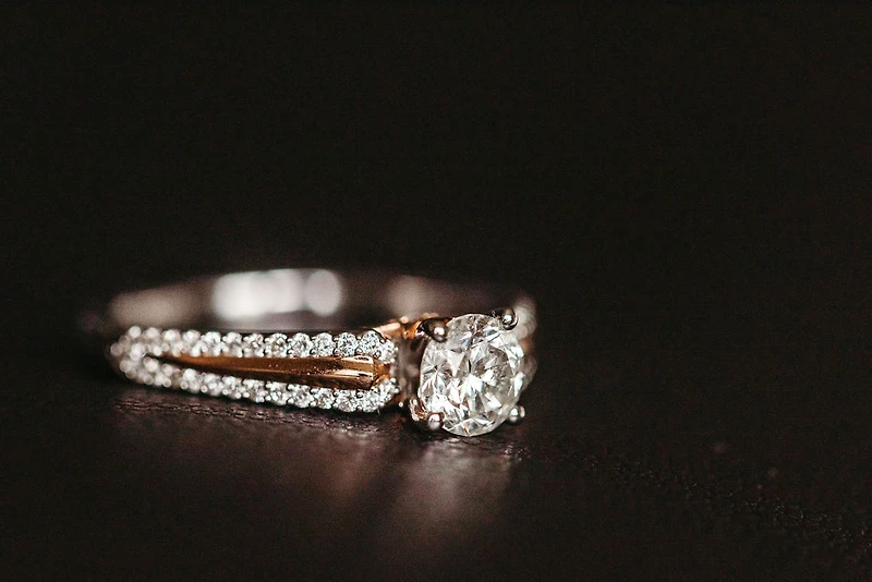 Star Wars The Light Side Engagement Ring with 1.00 Carat TW of Diamonds in 14kt White and Rose Gold