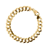 8″ Concave Curb Bracelet in 10kt Yellow Gold