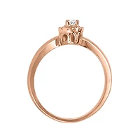 Colourless Collection Halo Engagement Ring with .27 Carat TW of Diamonds in 18kt Rose Gold