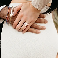 Willow Engagement Ring with Carat TW of Lab Created Diamonds in 14kt White Gold