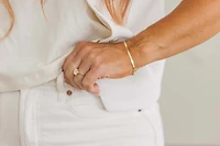 6.5″ 3mm Herringbone Bracelet in 10kt Yellow Gold