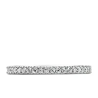 Matching Band with Carat TW of Lab Created Diamonds in 14kt White Gold