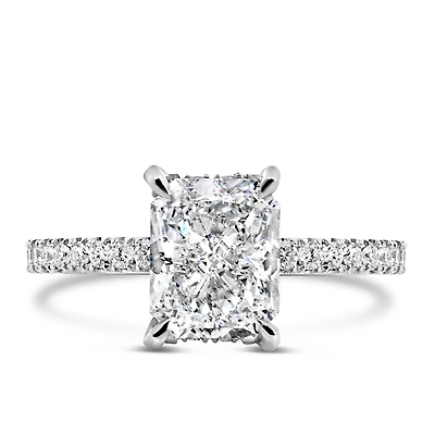 Aspen Engagement Ring with 2.46 Carat TW of Lab Created Diamonds in 14kt White Gold