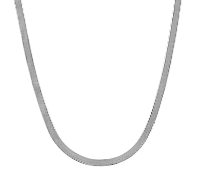 16″-18″ 3MM Herringbone Chain in 10kt White Gold