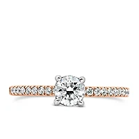 Colourless Collection Engagement Ring with .69 Carat TW of Diamonds in 18kt Rose Gold