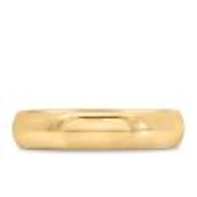 4MM Comfort Fit Wedding Band 10kt Yellow Gold