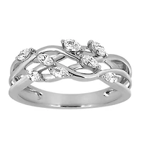 Ring with .32 Carat TW of Diamonds in 14kt White Gold