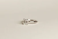 Emerald Cut Engagement Ring with Carat TW of Lab Created Diamonds in 14kt Gold