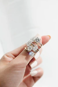 Pear Engagement Ring with 1.33 Carat TW of Lab Created Diamonds in 14kt Gold
