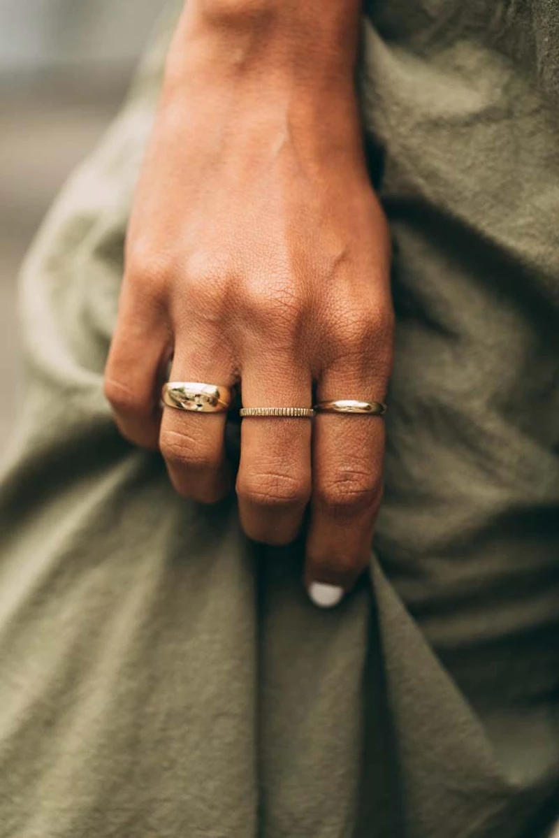 3MM Mini Dome Ring in 10kt Yellow Gold