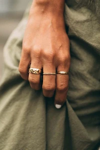 3MM Mini Dome Ring in 10kt Yellow Gold