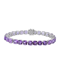 8″ Bracelet with Amethyst in Sterling Silver