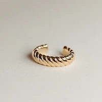 Rope Cuff Earring in 10kt Yellow Gold