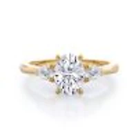 Three Stone Lab Created Diamond Engagement Ring