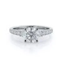 Regalia Pave Lab Created Diamond Engagement Ring