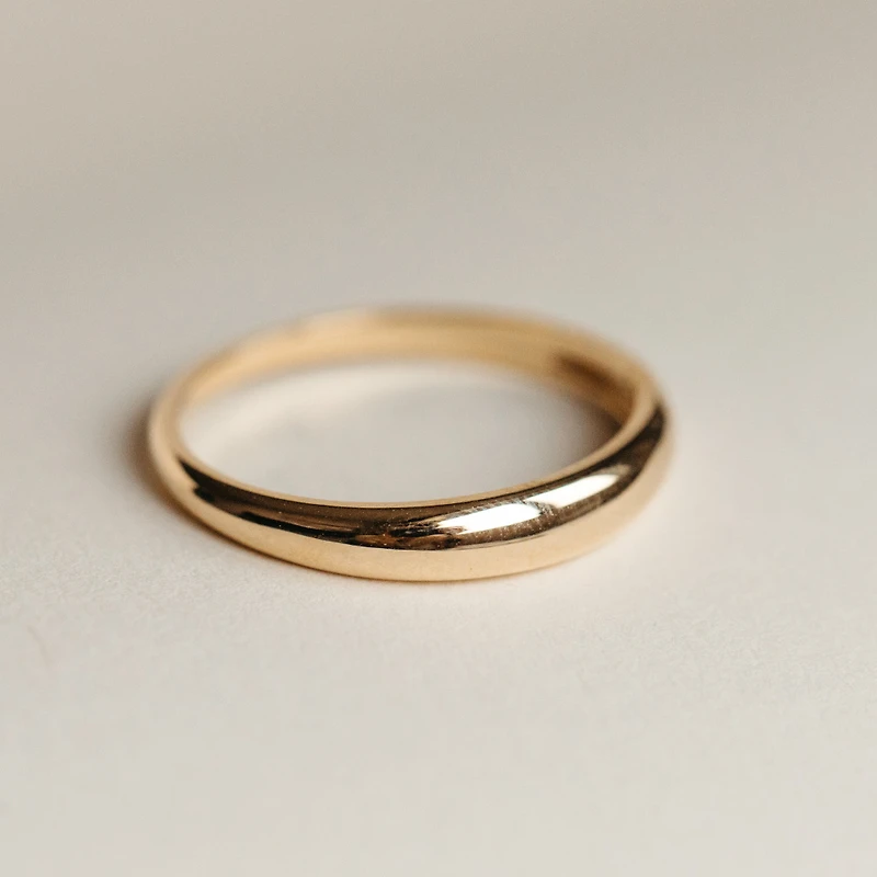 3MM Mini Dome Ring in 10kt Yellow Gold